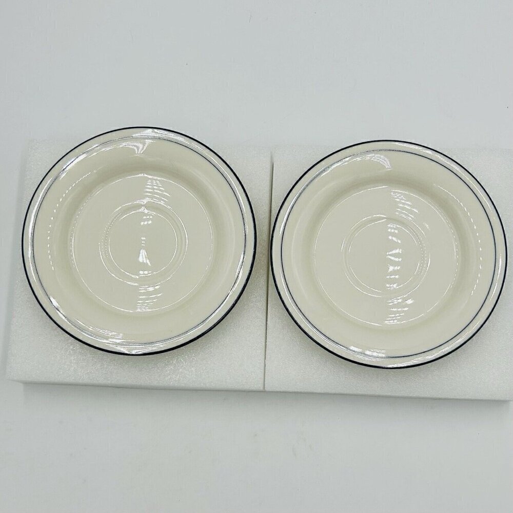 Lenox Chinastone 6.25" Saucers For the Blue Patterns Set Of 2 USA